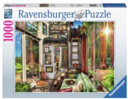 RAVENSBURGER CASSE-TÊTE 1000 PIÈCES - MAISON MINIATURE DE LA FORÊT DE REDWOOD #17496